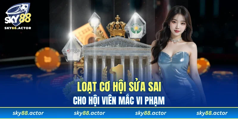 Cơ hội sửa đổi mà nhà cái dành cho hội viên vi phạm