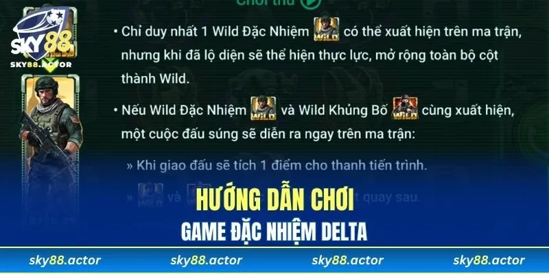 Hướng dẫn chơi game đặc nhiệm Delta
