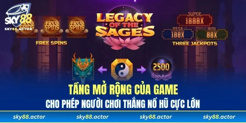 Tầng mở rộng của game cho phép người chơi thắng nổ hũ cực lớn