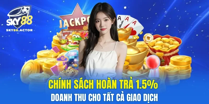 Chính sách hoàn trả 1.5% doanh thu cho tất cả giao dịch